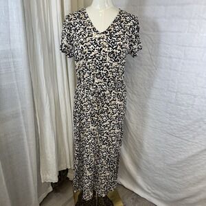 Ichi Women's‎ Ihmarrakech Midi Belted Dress Size Medium Animal Print